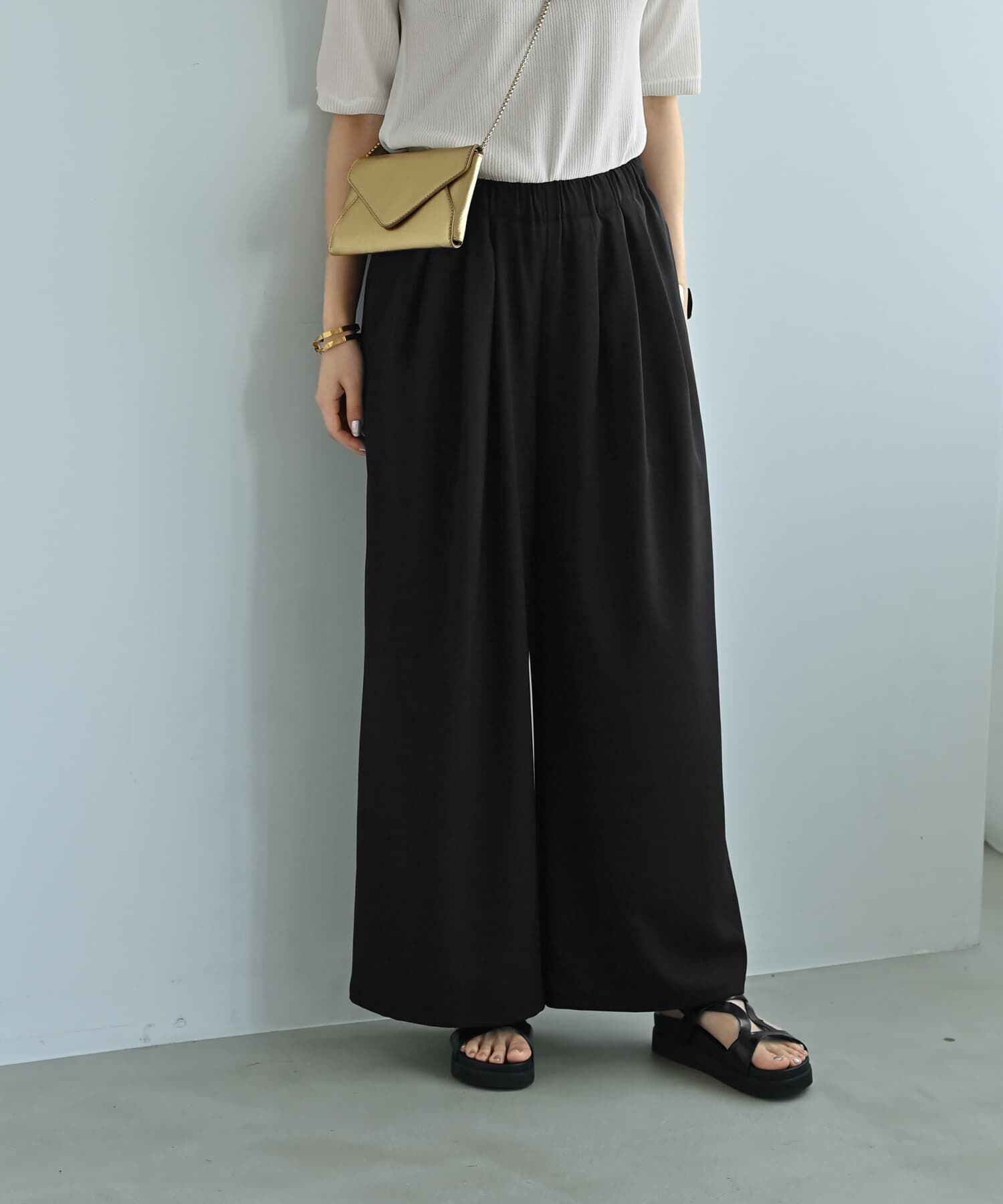 STYLE DELI「【Kana Oyama&times;BLK001】セットアップパンツ／DELI size」|その他|ブラック