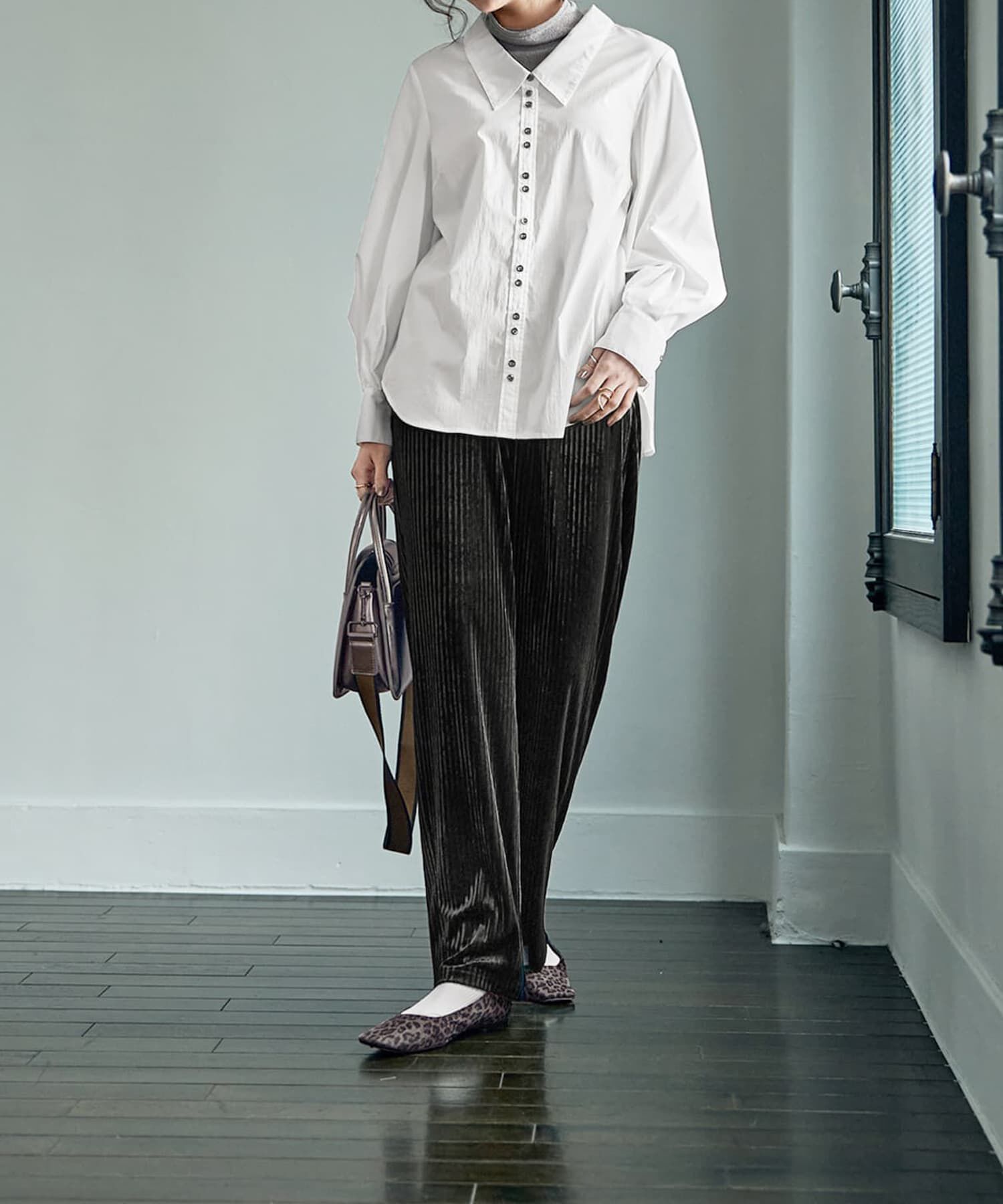 STYLE DELI「ストライプベロアリラックスパンツ」|その他|