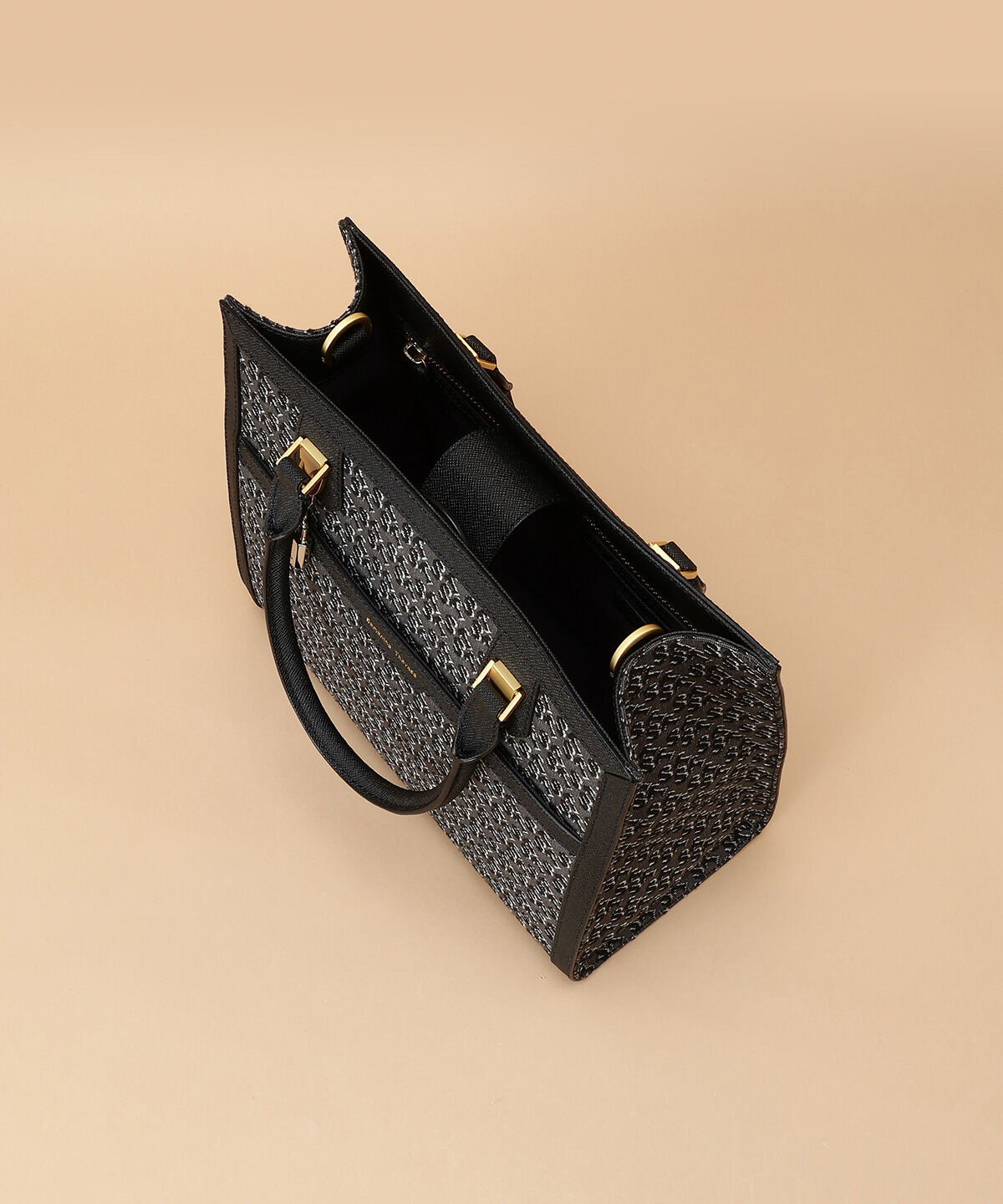 Samantha Thavasa「ST Jacquard シルエット スクエアトートバッグ」|トートバッグ|