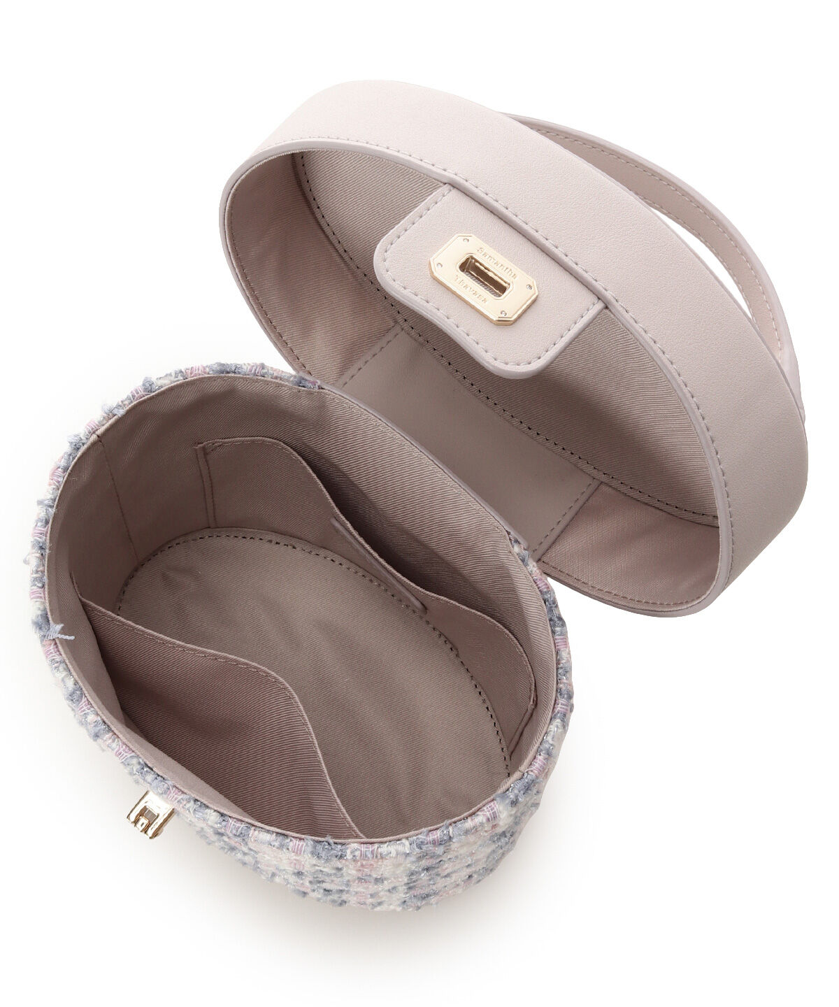 Samantha Thavasa「オリジナル金具ツイード バニティバッグ」|ハンドバッグ|