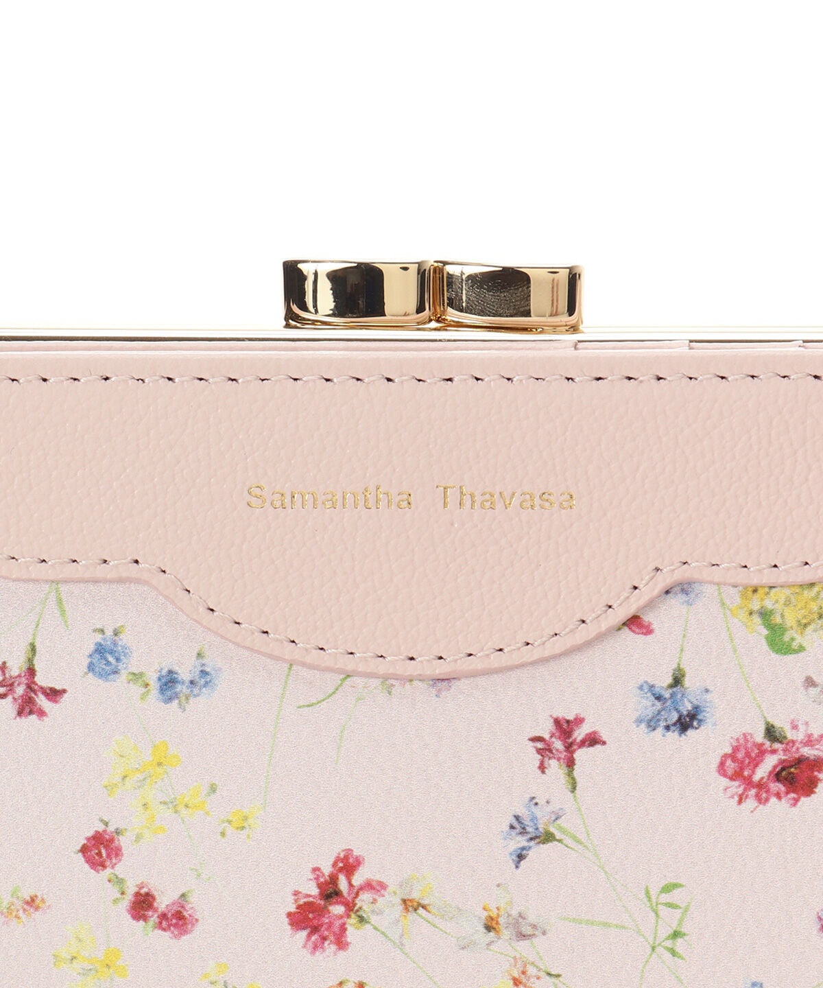 Samantha Thavasa「フラワーモチーフ 口金折財布」|財布|