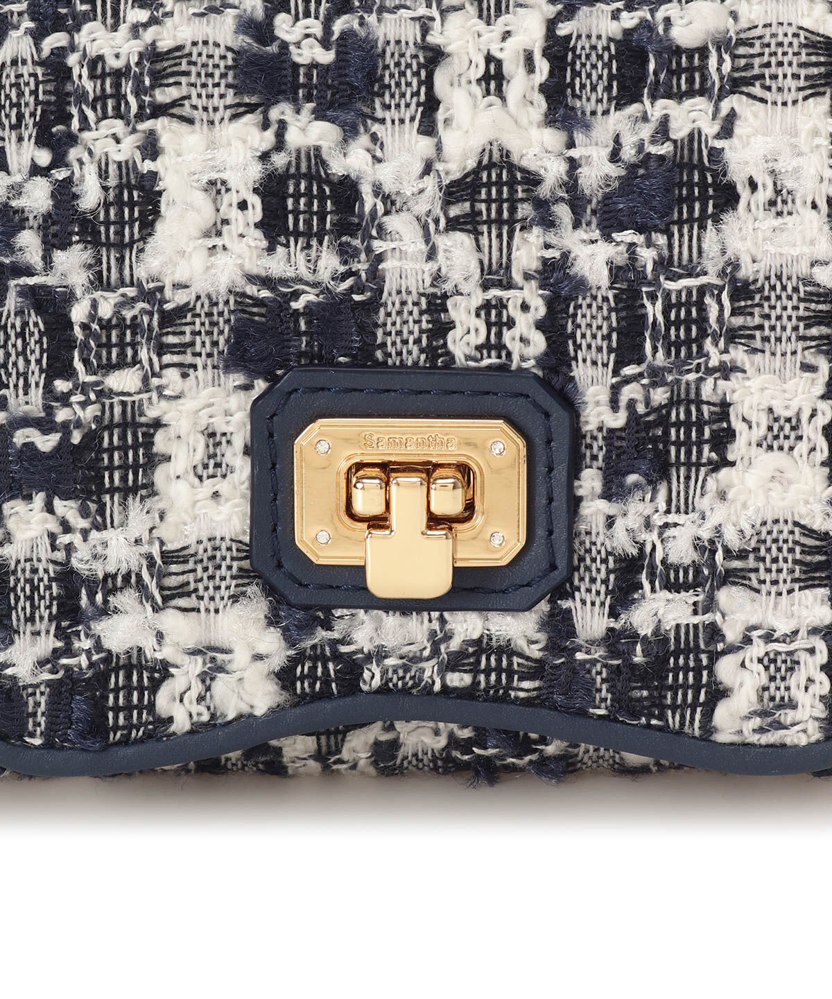 Samantha Thavasa「オリジナル金具ツイード 折財布」|財布|