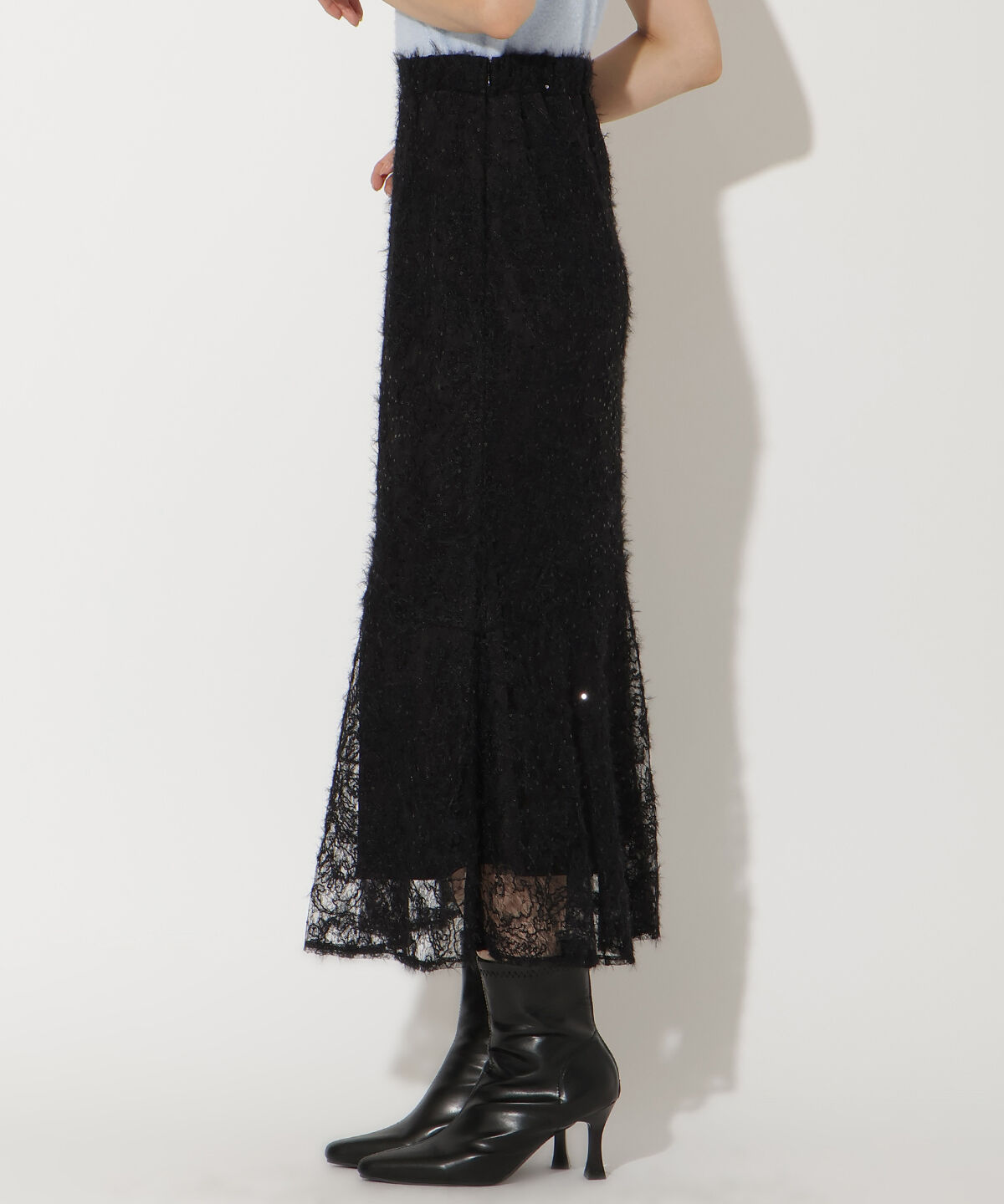 アンドクチュール「へアリーレースマーメイドスカート」|フレア|