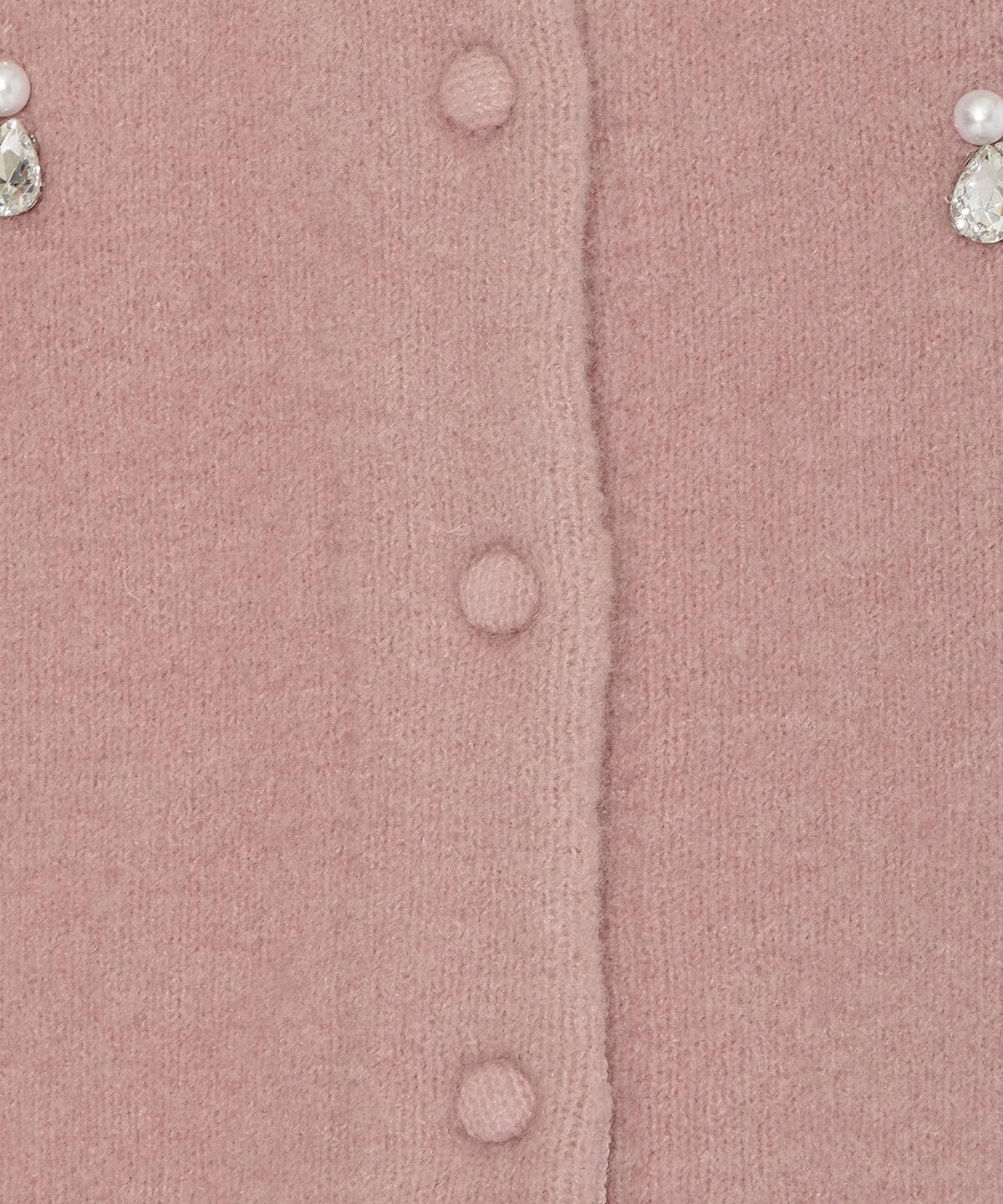 アンドクチュール「ビジュー付きニットカーディガン」|カーディガン|