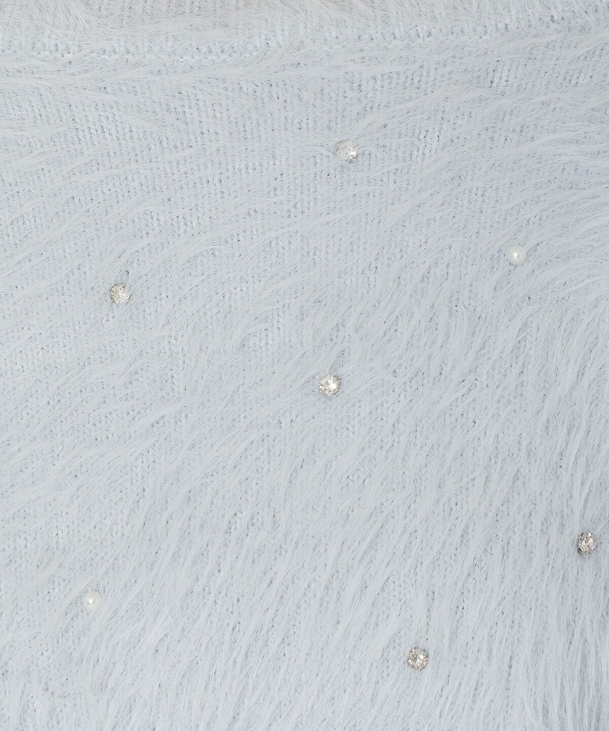 アンドクチュール「ビジューフェザーニットプルオーバー」|ニット・セーター|