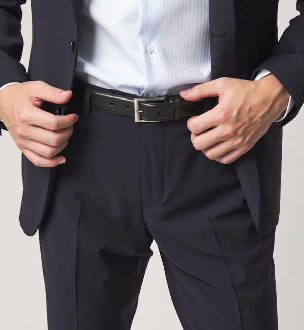 UNITED ARROWS green label relaxing「アドバン 30mm V2 ドレスベルト」|ベルト|BLACK