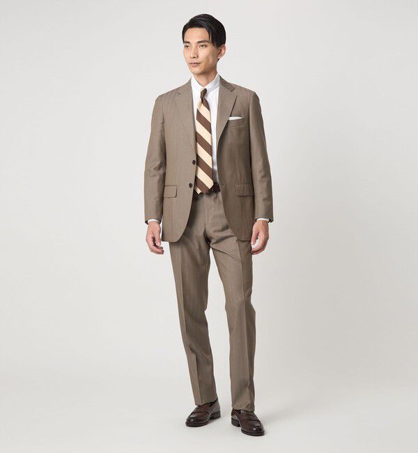 UNITED ARROWS green label relaxing「DRAGO ミニヘリンボーン CLS ノープリーツ スーツパンツ」|スーツ|