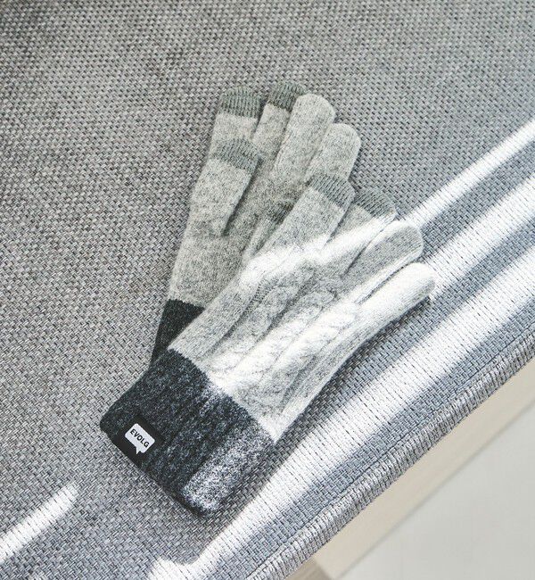 UNITED ARROWS green label relaxing「＜EVOLG＞MINOS グローブ -タッチスクリーン対応-」|手袋|MD.GRAY