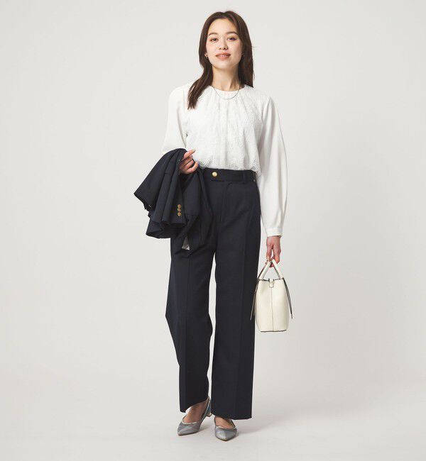 UNITED ARROWS green label relaxing「カサネ レース ブラウス」|シャツ・ブラウス|