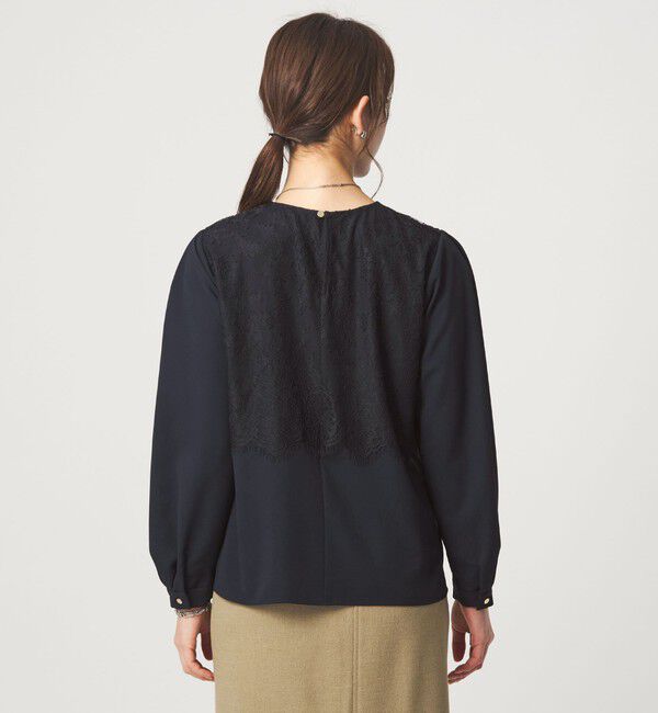 UNITED ARROWS green label relaxing「カサネ レース ブラウス」|シャツ・ブラウス|