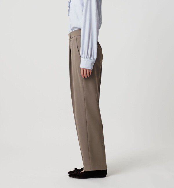 BEAUTY&YOUTH UNITED ARROWS「【WEB限定 Wardrobe DAILY MINIMAL】ダブルクロス テーパードパンツ ウォッシャブル」|スラックス|
