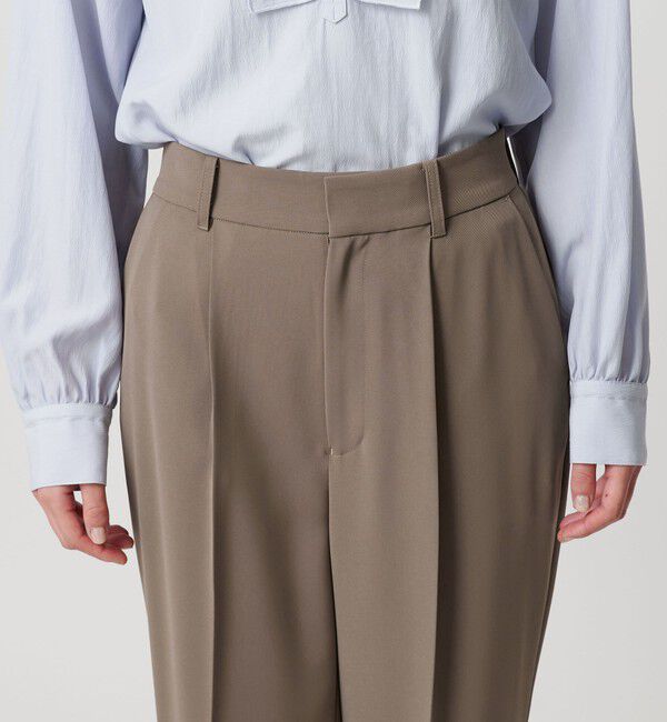BEAUTY&YOUTH UNITED ARROWS「【WEB限定 Wardrobe DAILY MINIMAL】ダブルクロス テーパードパンツ ウォッシャブル」|スラックス|