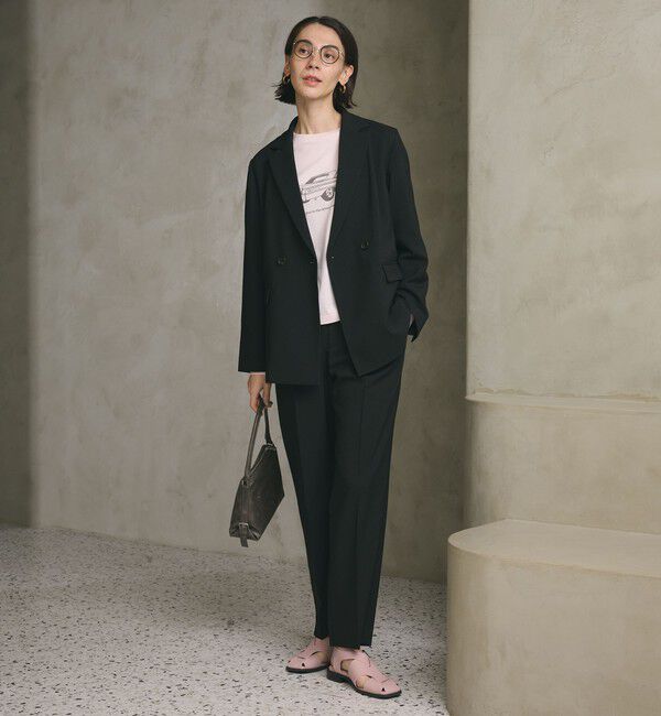 BEAUTY&YOUTH UNITED ARROWS「【WEB限定 Wardrobe DAILY MINIMAL】メランジ ダブルジャケット ウォッシャブル」|テーラードジャケット|