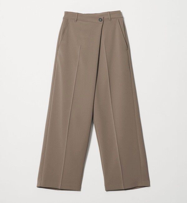 BEAUTY&YOUTH UNITED ARROWS「【WEB限定 Wardrobe DAILY MINIMAL】ダブルクロス ラップパンツ ウォッシャブル」|スラックス|