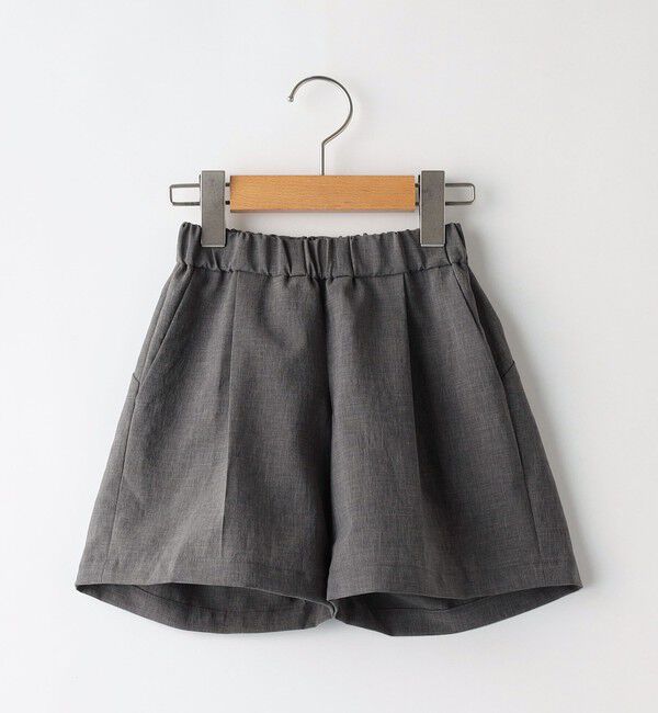 SHIPS KIDS「MOUN TEN.:95～140cm /〈撥水/速乾〉リサイクル ポリエステル ハーフ パンツ」|その他|グレー