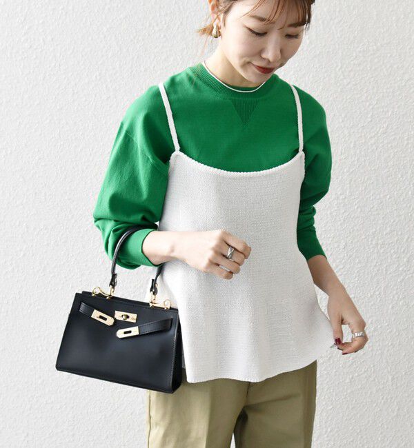 SHIPS any「SHIPS any:〈手洗い可能〉バルキー シアー フレア ニット キャミソール」|キャミソール|