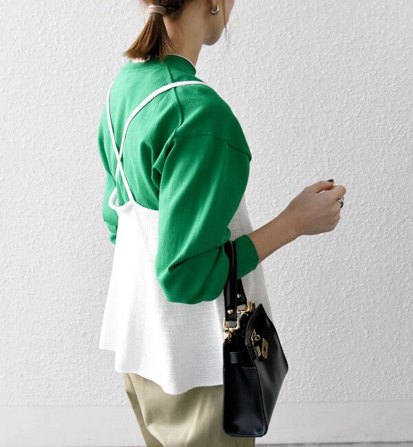 SHIPS any「SHIPS any:〈手洗い可能〉バルキー シアー フレア ニット キャミソール」|キャミソール|