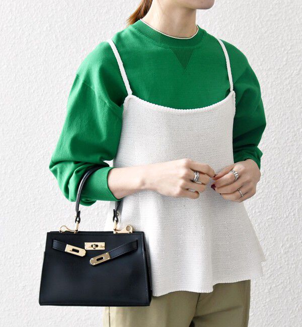 SHIPS any「SHIPS any:〈手洗い可能〉バルキー シアー フレア ニット キャミソール」|キャミソール|