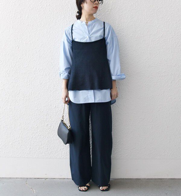 SHIPS any「SHIPS any:〈手洗い可能〉バルキー シアー フレア ニット キャミソール」|キャミソール|