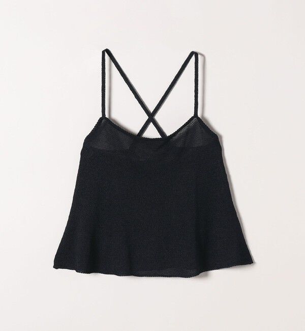 SHIPS any「SHIPS any:〈手洗い可能〉バルキー シアー フレア ニット キャミソール」|キャミソール|