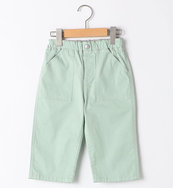 SHIPS KIDS「SHIPS KIDS:140～150cm / カラー 6分丈 ショーツ」|その他|ライトグリーン