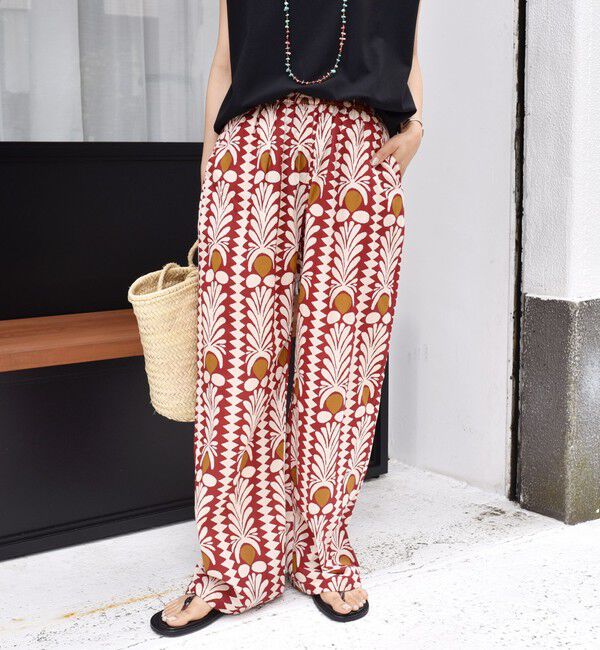 SHIPS for women「CIENNA:〈手洗い可能〉プリント イージー パンツ」|その他|