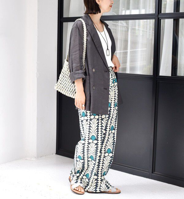 SHIPS for women「CIENNA:〈手洗い可能〉プリント イージー パンツ」|その他|