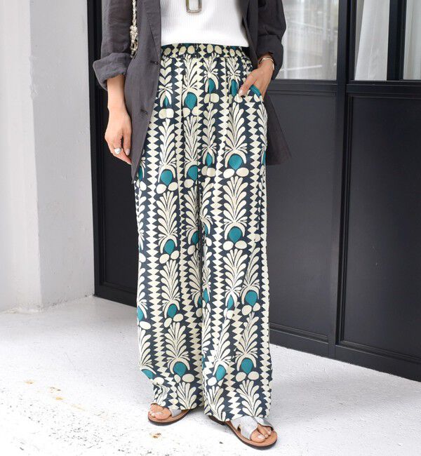 SHIPS for women「CIENNA:〈手洗い可能〉プリント イージー パンツ」|その他|