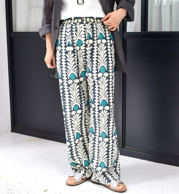 SHIPS for women「CIENNA:〈手洗い可能〉プリント イージー パンツ」|その他|