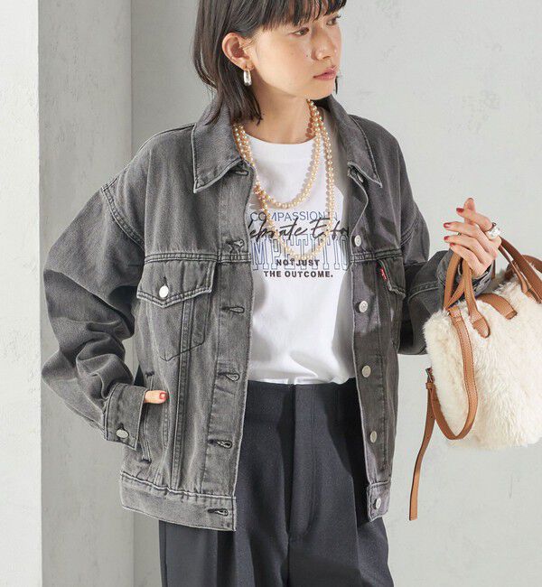 SHIPS for women「Levi&rsquo;s:90S TRUCKER」|デニムジャケット|ブラック