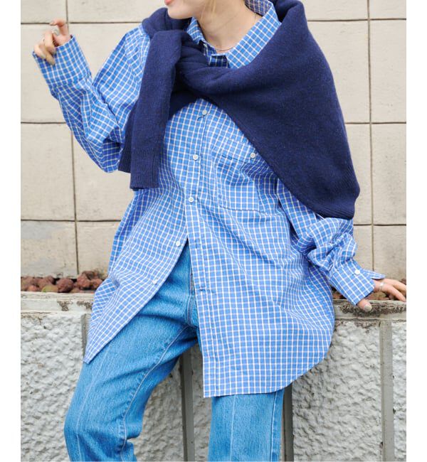 OUTDOOR PRODUCTS Usual Things「コットンポケットアイコンシャツ」|シャツ・ブラウス|ブルー