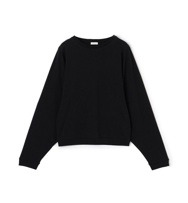 GALERIE VIE「パウダーコットン ワイドアームクルーネックプルオーバー」|Tシャツ・カットソー|19 ブラック