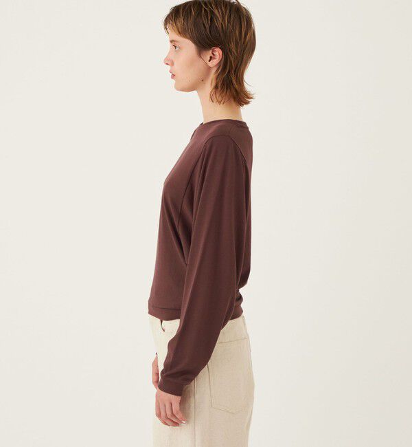 GALERIE VIE「パウダーコットン ワイドアームクルーネックプルオーバー」|Tシャツ・カットソー|