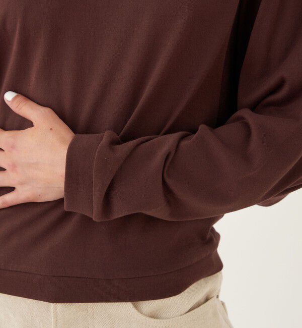 GALERIE VIE「パウダーコットン ワイドアームクルーネックプルオーバー」|Tシャツ・カットソー|