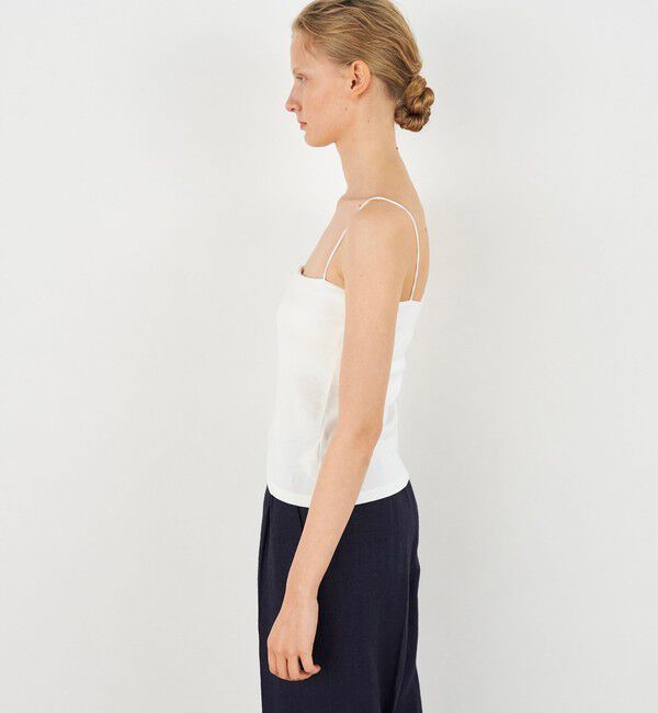 DES PRES「ベーシックサーキュラーリブ カップインキャミソール」|キャミソール|