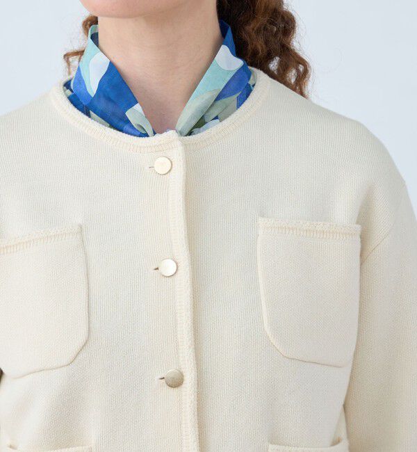 Ballsey「コットンポリエステルダブルフェイス 4ポケットカーディガン」|カーディガン|