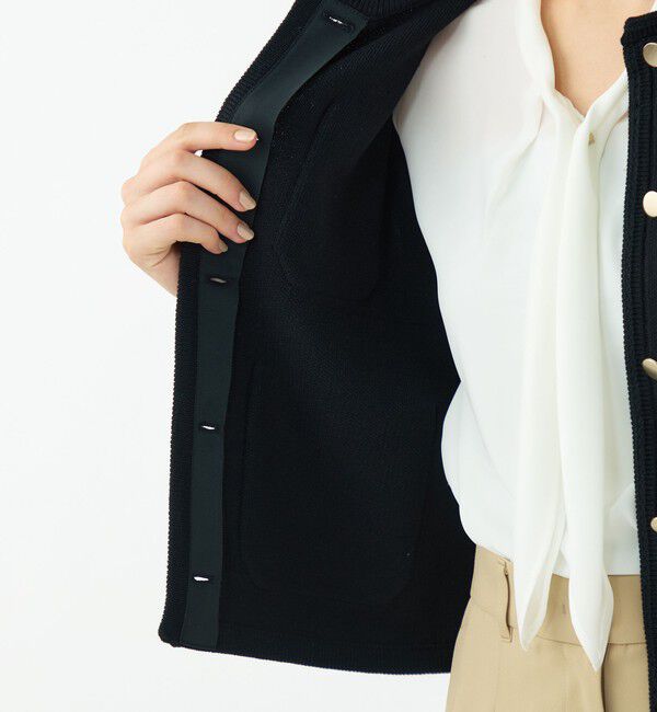 Ballsey「コットンポリエステルダブルフェイス 4ポケットカーディガン」|カーディガン|