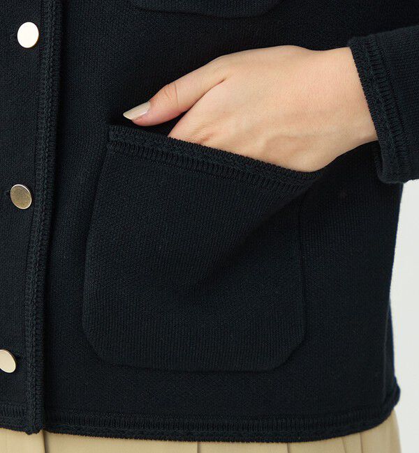 Ballsey「コットンポリエステルダブルフェイス 4ポケットカーディガン」|カーディガン|