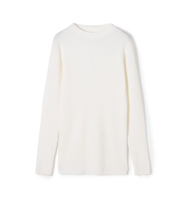 GALERIE VIE「プルミエールウールリブ ボトルネックプルオーバー」|ニット・セーター|11 ホワイト