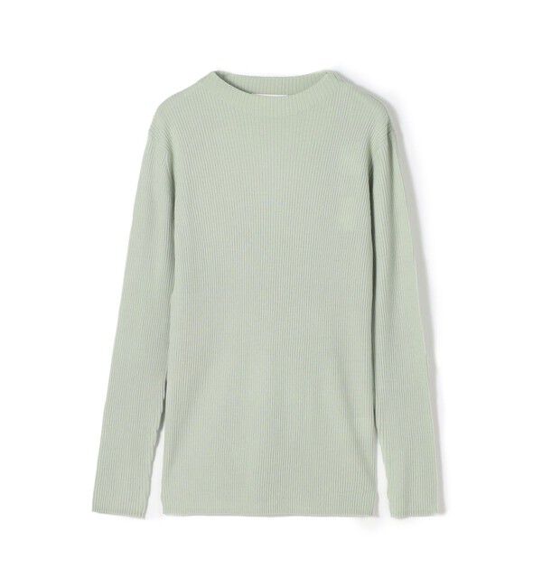 GALERIE VIE「プルミエールウールリブ ボトルネックプルオーバー」|ニット・セーター|53 ライトグリーン