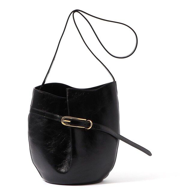 TOMORROWLAND GOODS「LIFFNER BELTED BUCKET BAG」|ショルダー・メッセンジャー|19 ブラック