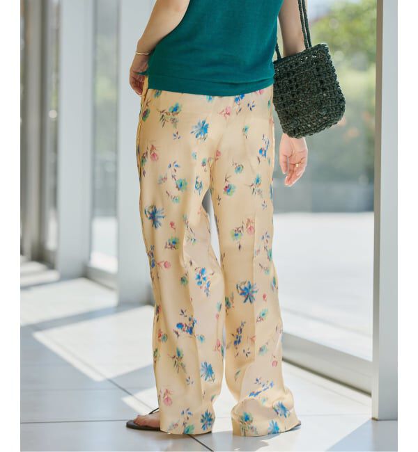 IENA LA BOUCLE「IENA LA BOUCLE ボタニカルプリントイージーパンツ」|その他|