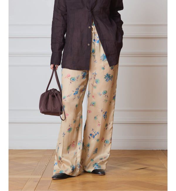 IENA LA BOUCLE「IENA LA BOUCLE ボタニカルプリントイージーパンツ」|その他|