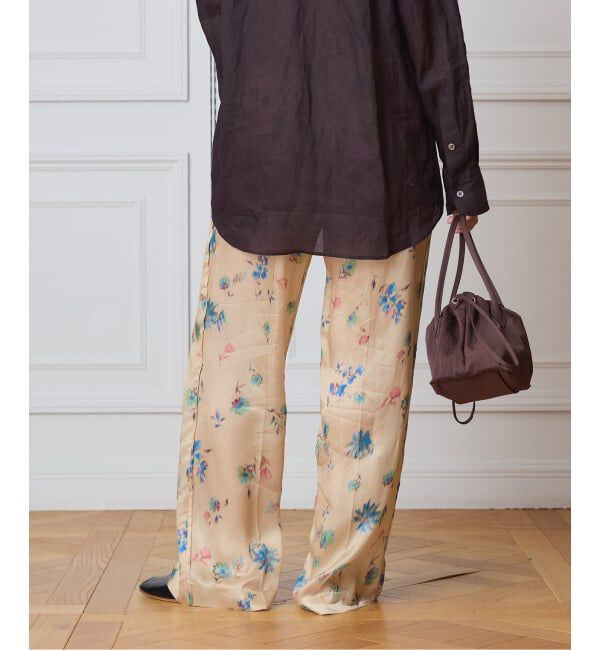 IENA LA BOUCLE「IENA LA BOUCLE ボタニカルプリントイージーパンツ」|その他|