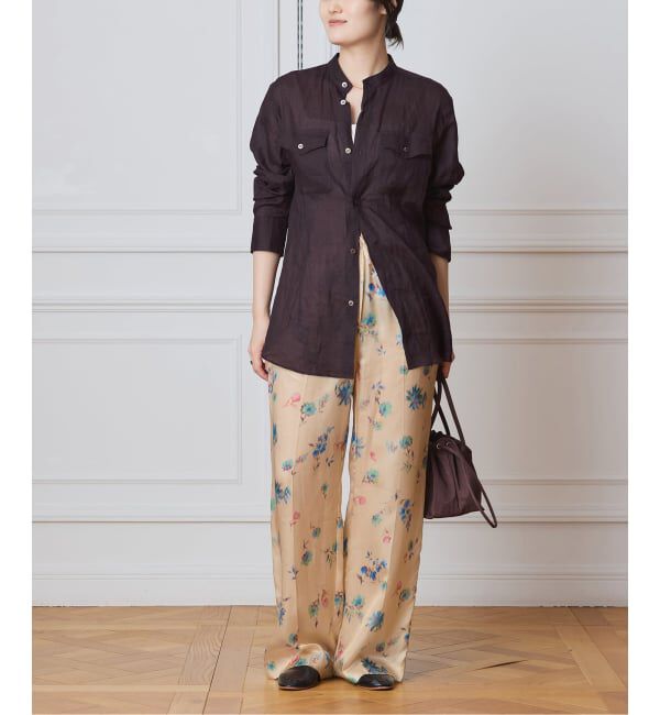 IENA LA BOUCLE「IENA LA BOUCLE ボタニカルプリントイージーパンツ」|その他|