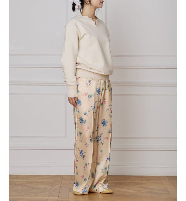 IENA LA BOUCLE「IENA LA BOUCLE ボタニカルプリントイージーパンツ」|その他|