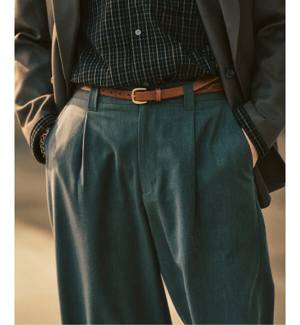 417 EDIFICE「TRツイル ワイドイージーパンツ」|スラックス|