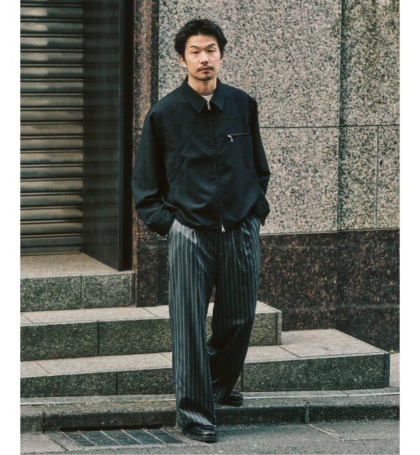 417 EDIFICE「TRツイル ワイドイージーパンツ」|スラックス|