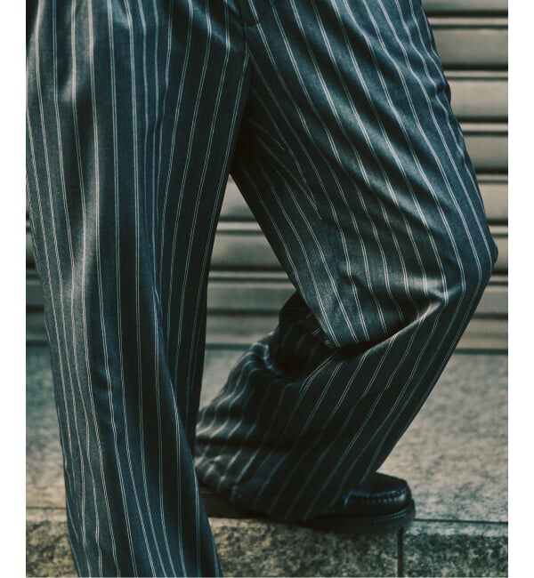 417 EDIFICE「TRツイル ワイドイージーパンツ」|スラックス|