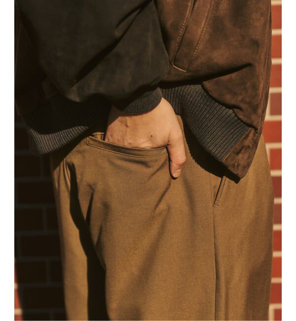 417 EDIFICE「TRツイル ワイドイージーパンツ」|スラックス|